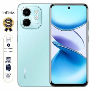 Infinix Smart 9 - 64 Go - 3Go + 3Go RAM extensible - 6,7" - 5000mAh - 13MP/8MP - Dual Nano SIM - Empreinte digitale - 12 Mois Garantie