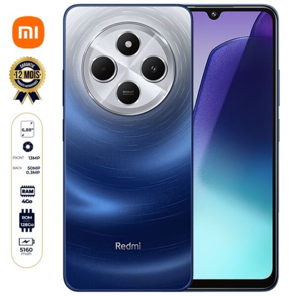 Xiaomi Redmi A3 Pro - 128 Go - 4Go RAM - 6,88" - 5160mAh - 50MP + 0,3 MP/13MP - Dual Nano SIM - Empreinte digitale - Garantie 12 Mois + 6 mois